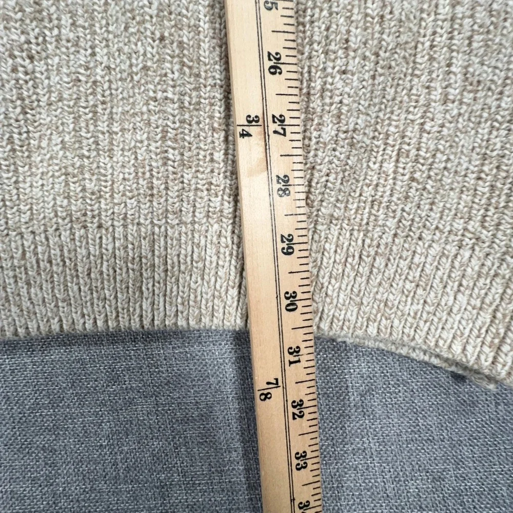 Vintage Eddie Bauer Henley Sweater Men XL Tall Cotton Knit Fisherman Made in USA